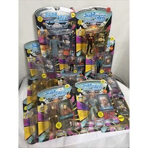 Star Trek TNG 1994 Playmates 7th Season Lot 13 Vintage Action Figures No Duplica